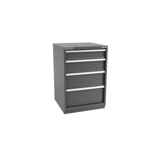 Champion Tool Storage Modular Tool Cabinet, 4 Drawer, Dark Gray, Steel, 28 in W x 28-1/2 in D x 41-3/4 in H S18000402ILCFTB-DG
